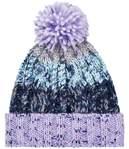 Beechfield Junior Corkscrew Pom Pom Beanie - LFZ