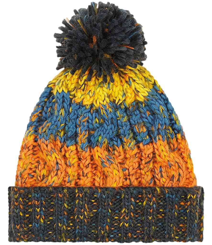 Beechfield Junior Corkscrew Pom Pom Beanie - RTB