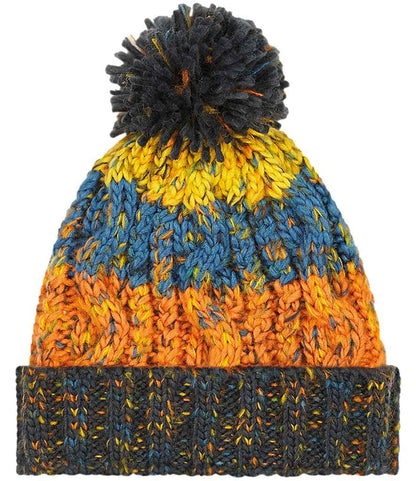 Beechfield Junior Corkscrew Pom Pom Beanie - RTB