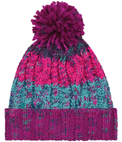 Beechfield Junior Corkscrew Pom Pom Beanie - WBR