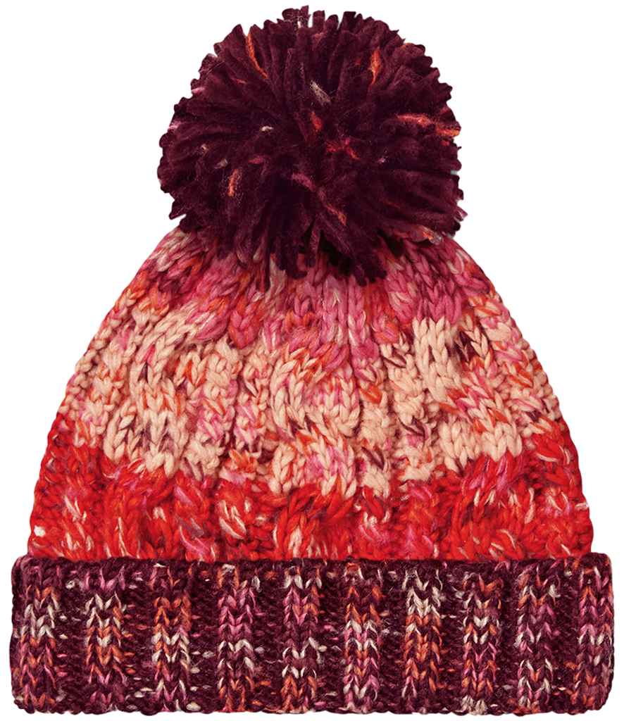 Beechfield Corkscrew Pom Pom Beanie - CHS