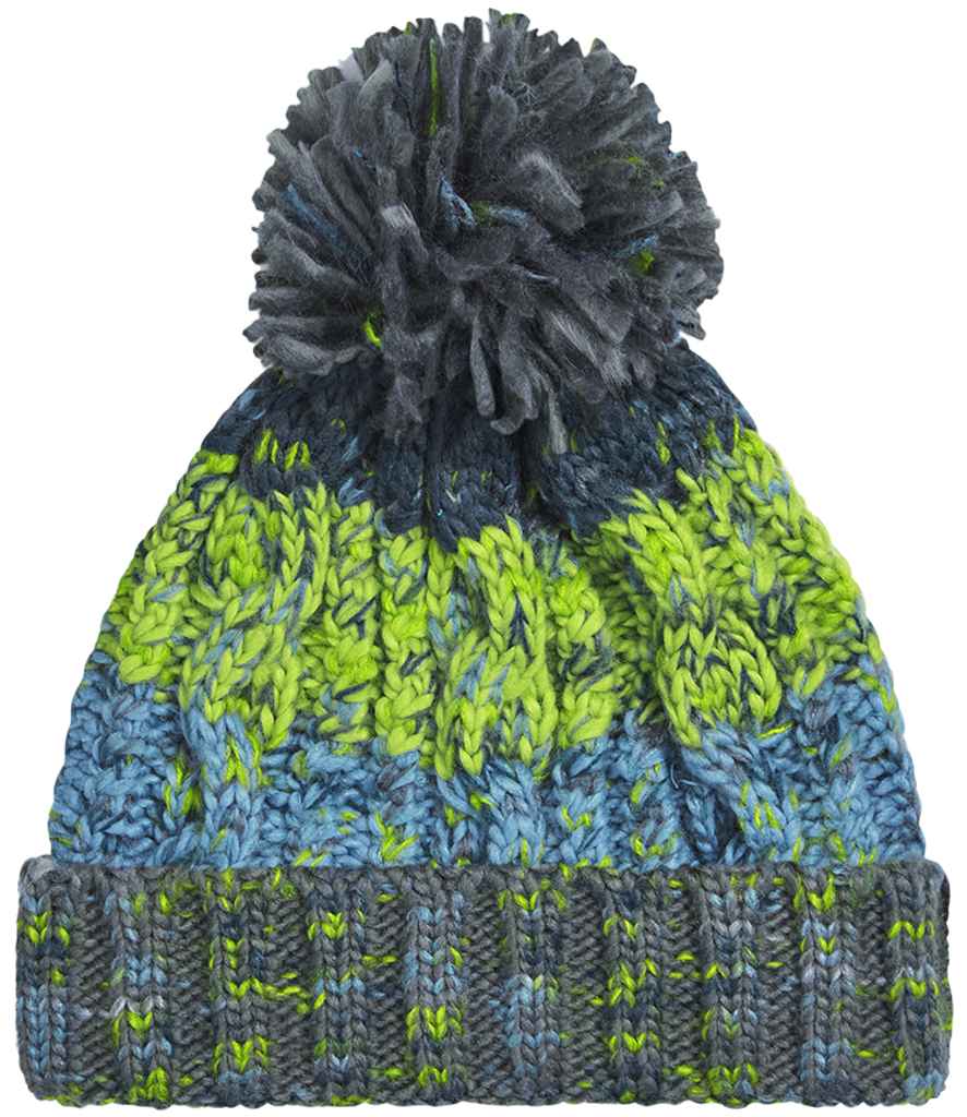Beechfield Corkscrew Pom Pom Beanie - ETG
