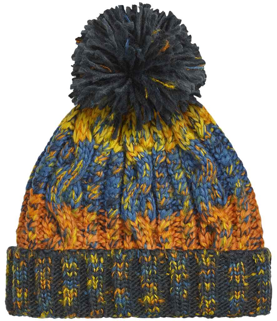 Beechfield Corkscrew Pom Pom Beanie - RTB