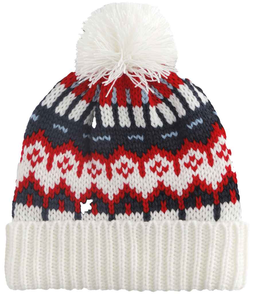 Beechfield Retro Ski Beanie - WHOT
