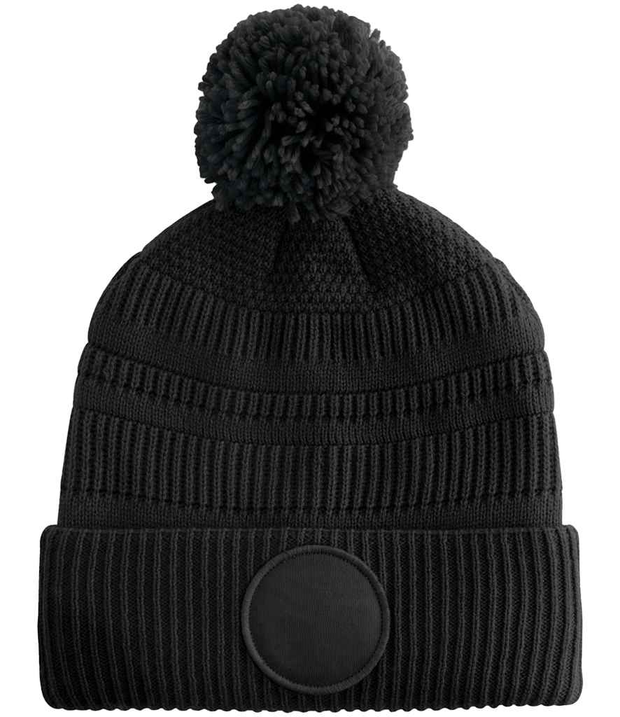 Beechfield Fan Patch Beanie - BLK