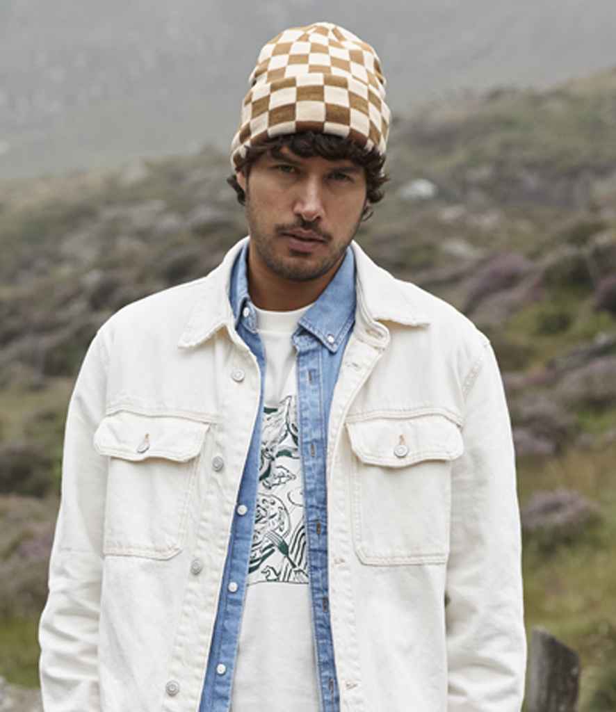 Beechfield Checkerboard Beanie - BI/AL