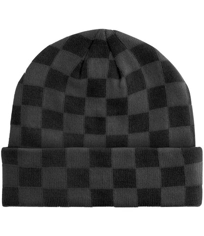Beechfield Checkerboard Beanie - BK/CH