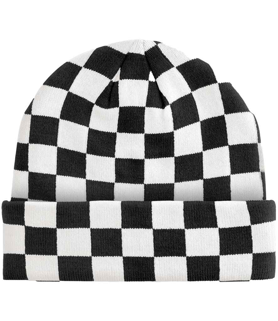 Beechfield Checkerboard Beanie - BK/SF