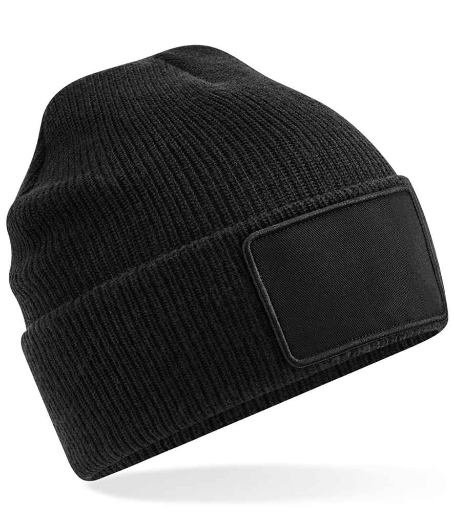 Beechfield Removable Patch Thinsulate™ Beanie - BLK