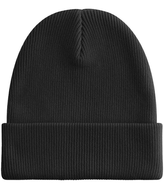 Beechfield Organic Cotton Original Heavyweight Cuffed Beanie - BLK
