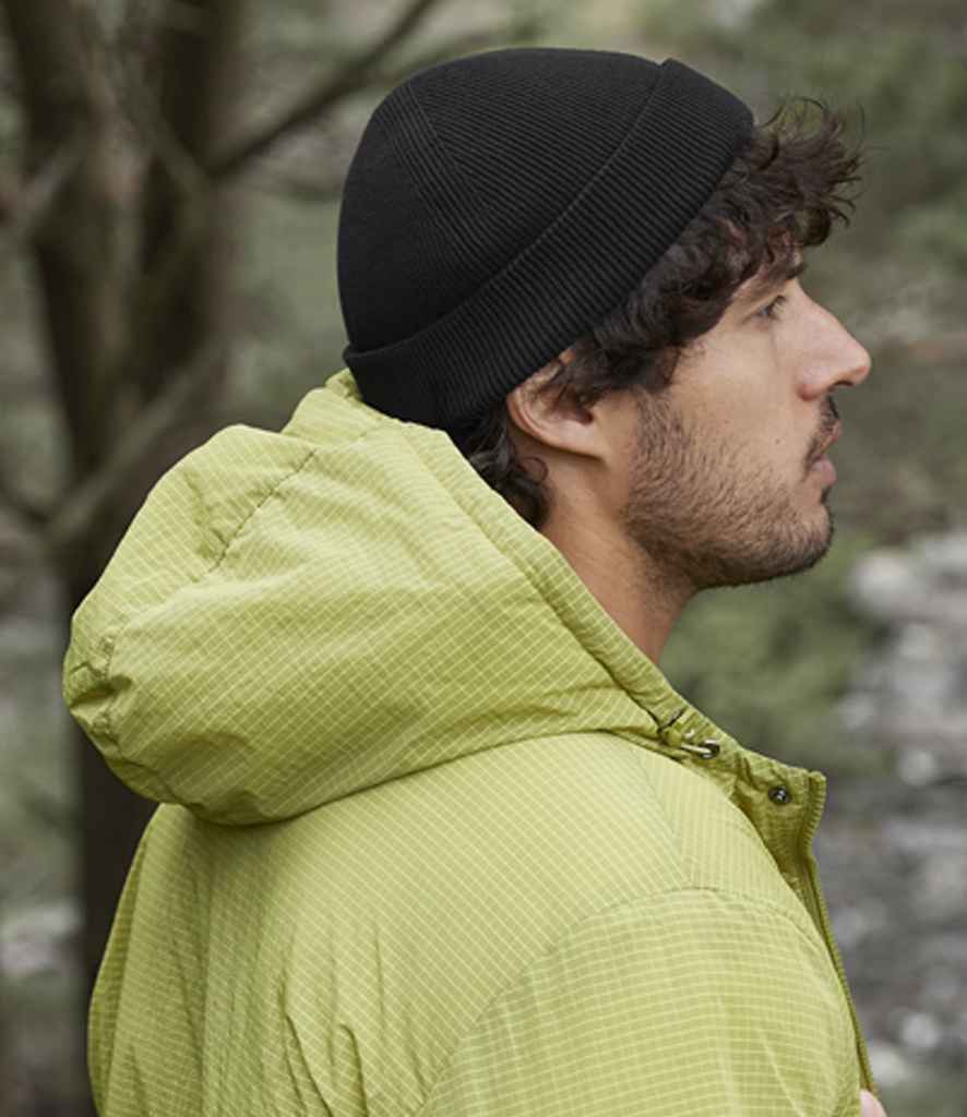 Beechfield Organic Cotton Fisherman Beanie - BLK