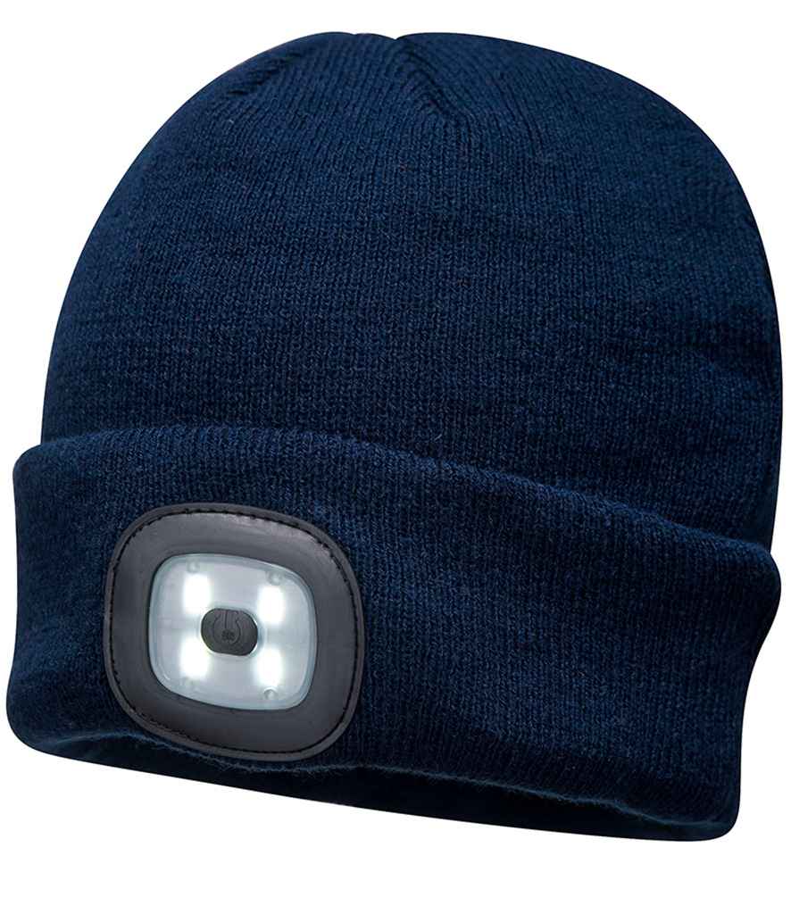 Portwest LED Head Light Beanie - NAV