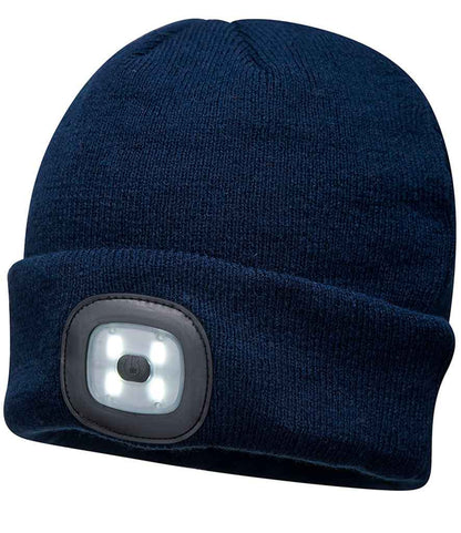 Portwest LED Head Light Beanie - NAV