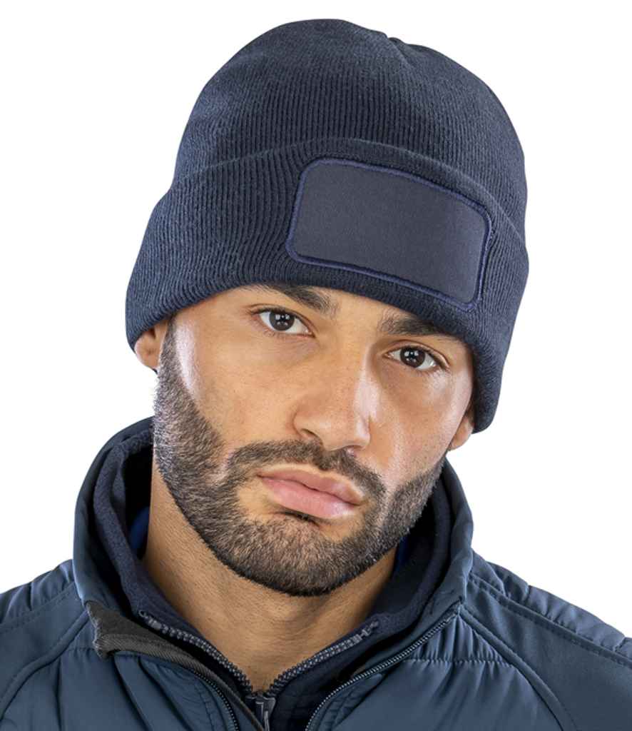 Result Core Double Knit Printers Beanie - NAV
