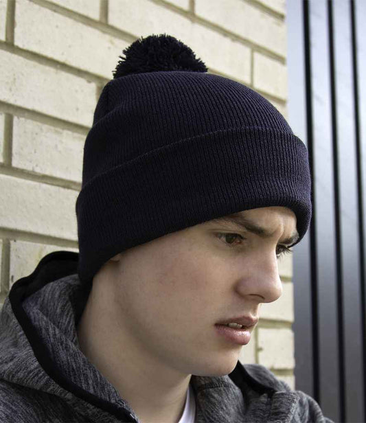 Result Core Pom Pom Beanie - BLK