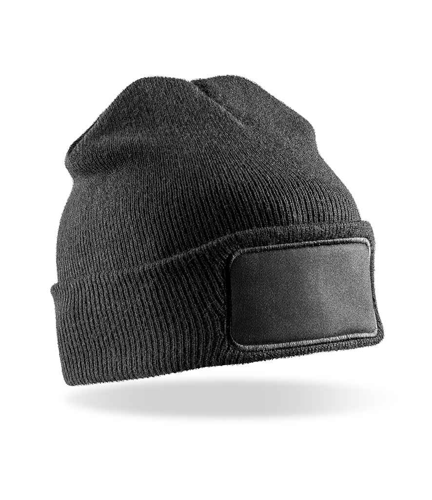 Result Double Knit Thinsulate™ Printers Beanie - BLK