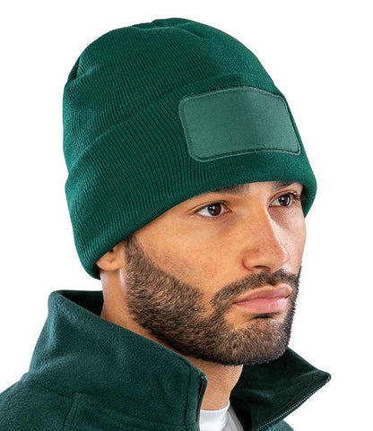 Result Genuine Recycled Double Knit Printers Beanie - BOT