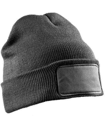 Result Genuine Recycled Double Knit Printers Beanie - GRE