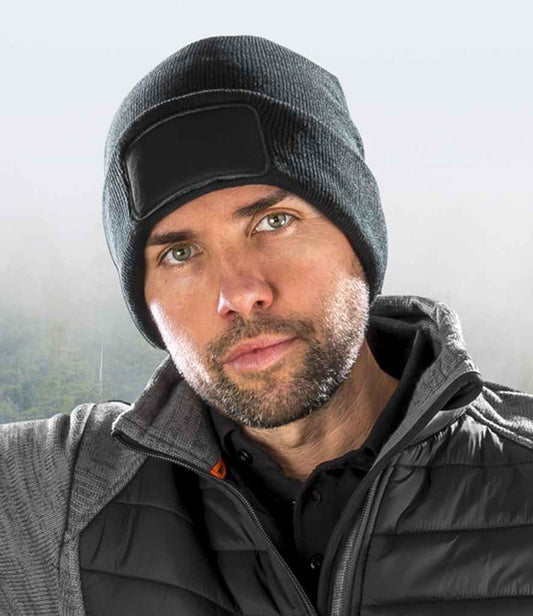Result Genuine Recycled Thinsulate™ Printers Beanie - BLK