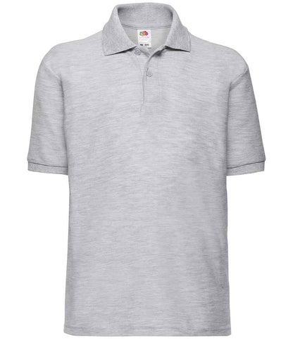 Fruit of the Loom Kids Poly/Cotton Piqué Polo Shirt - Hea