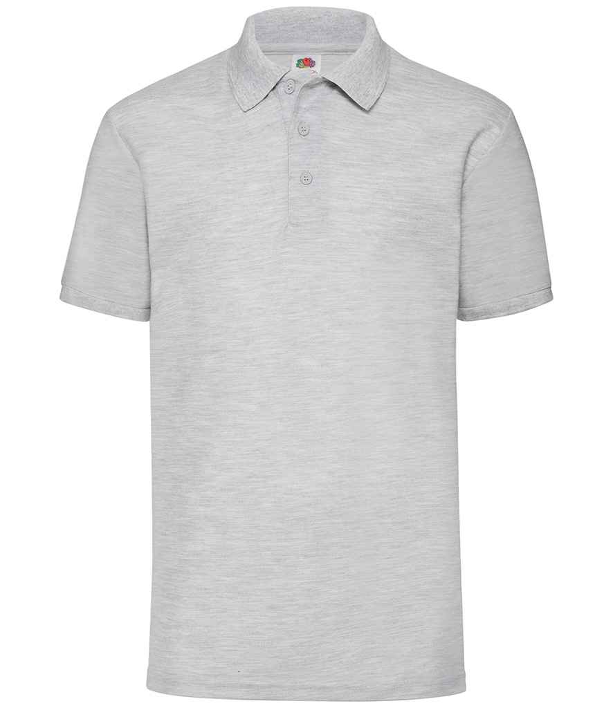 Fruit of the Loom Poly/Cotton Piqué Polo Shirt - Hea