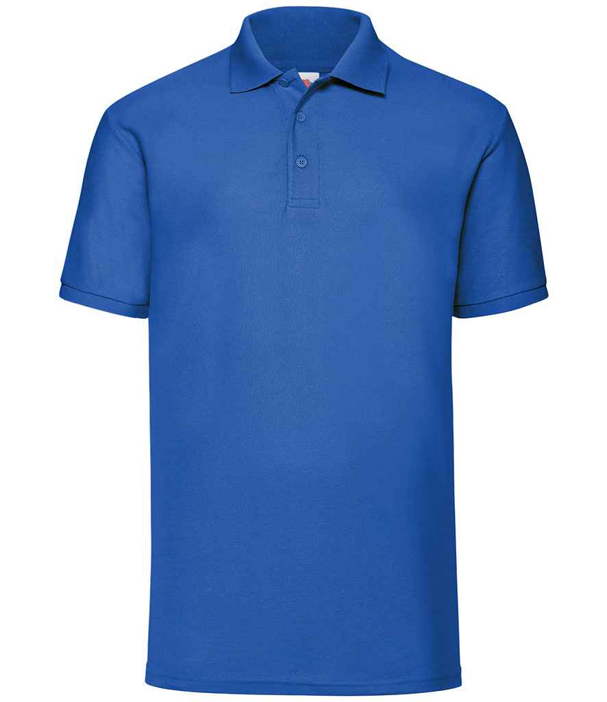 Fruit of the Loom Poly/Cotton Piqué Polo Shirt - Royal