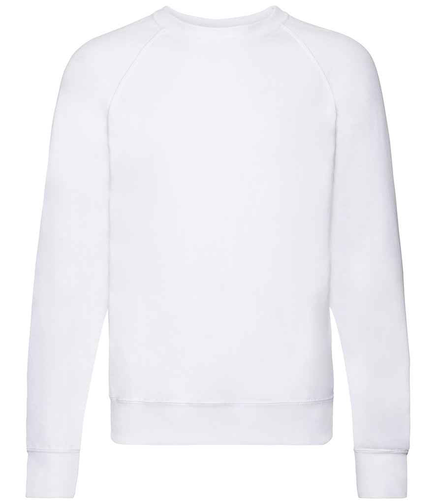 Fruit of the Loom Lightweight Raglan Sweatshirt - Whi