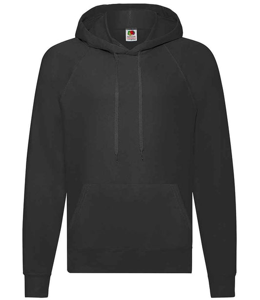 Fruit of the Loom Lightweight Hooded Sweatshirt - Black