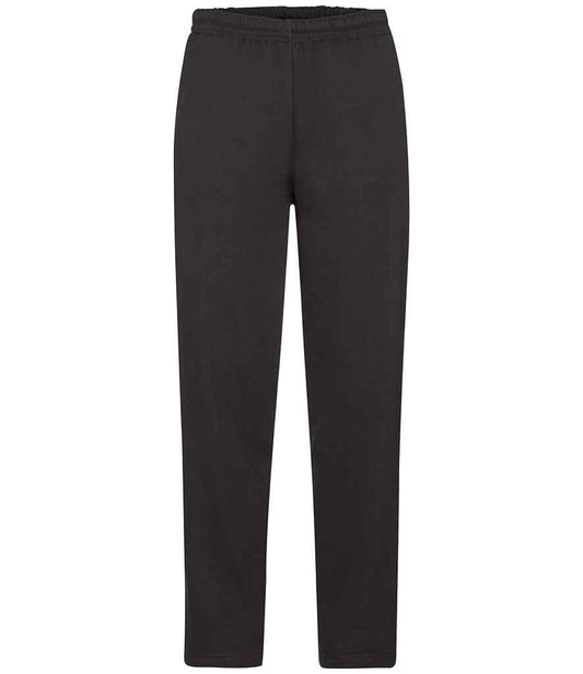 Fruit of the Loom Classic Open Hem Jog Pants - Black