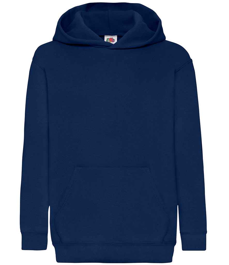 Fruit of the Loom Kids Classic Hooded Sweatshirt - Nav