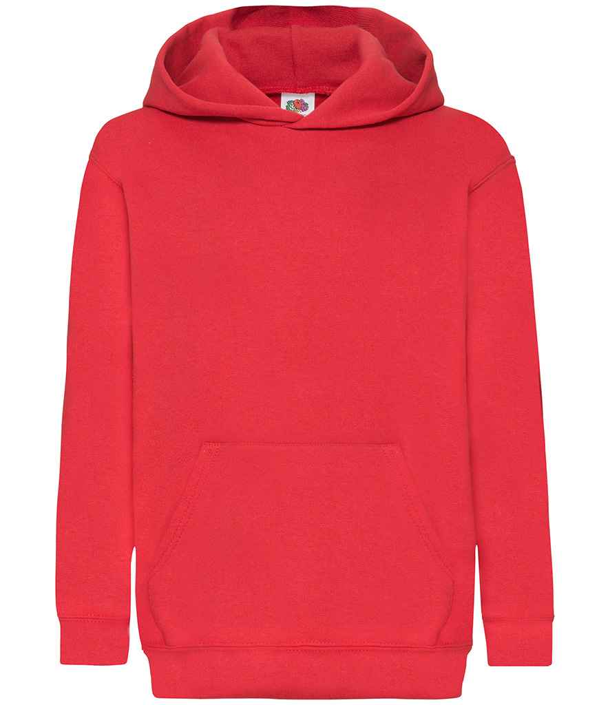 Fruit of the Loom Kids Classic Hooded Sweatshirt - Red