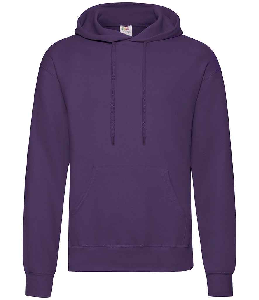 Fruit of the Loom Classic Hooded Sweatshirt - Purple