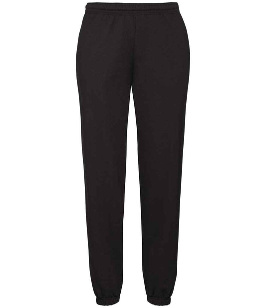 Fruit of the Loom Classic Elasticated Hem Jog Pants - Black