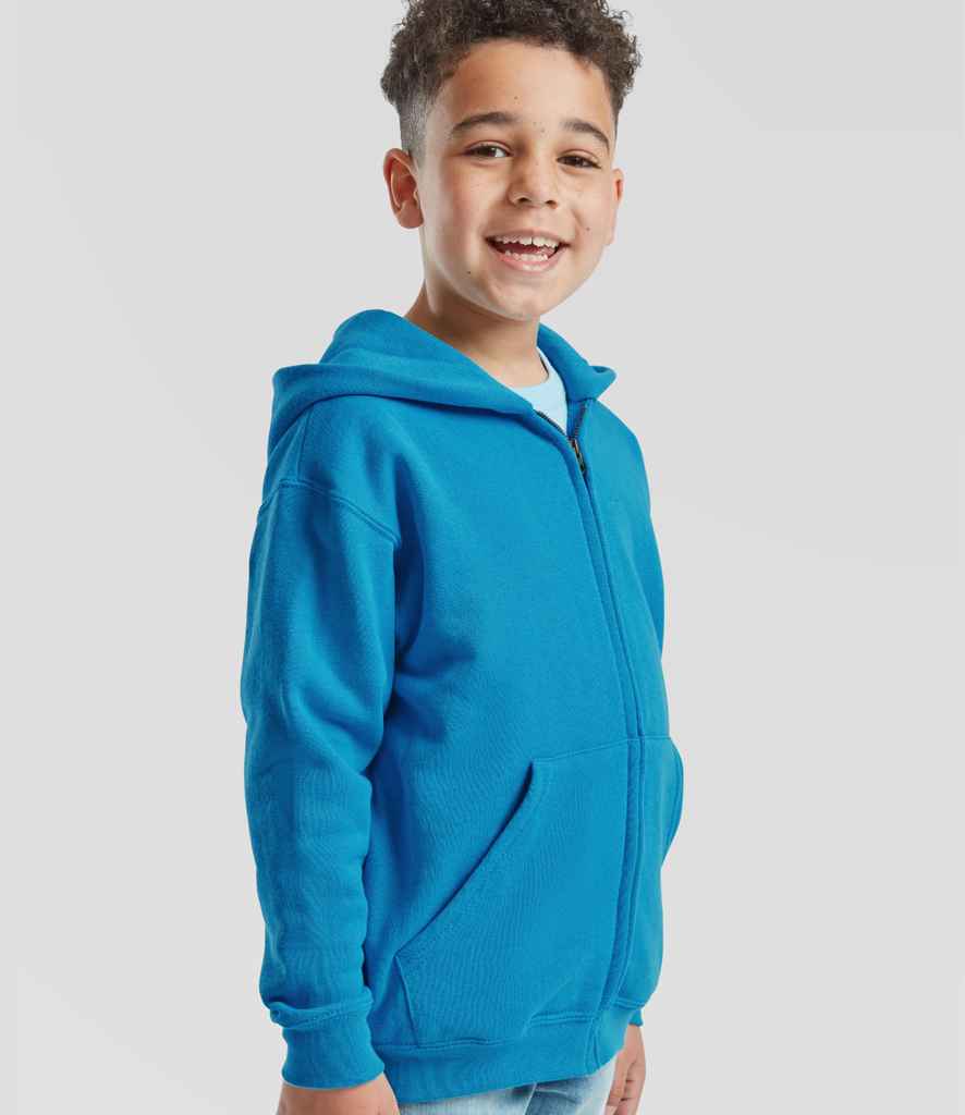 Fruit of the Loom Kids Classic Zip Hooded Sweatshirt - Azr