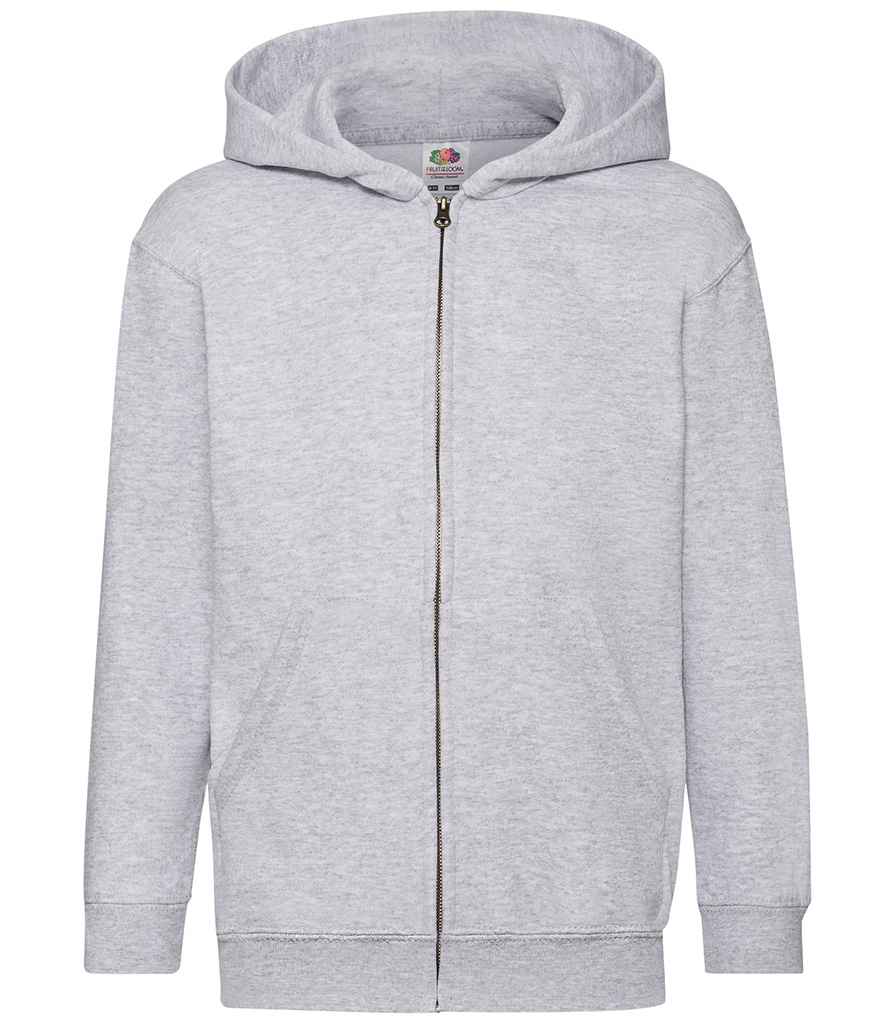 Fruit of the Loom Kids Classic Zip Hooded Sweatshirt - Hea
