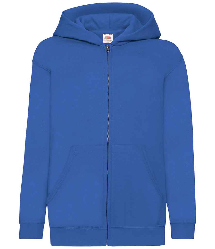 Fruit of the Loom Kids Classic Zip Hooded Sweatshirt - Royal