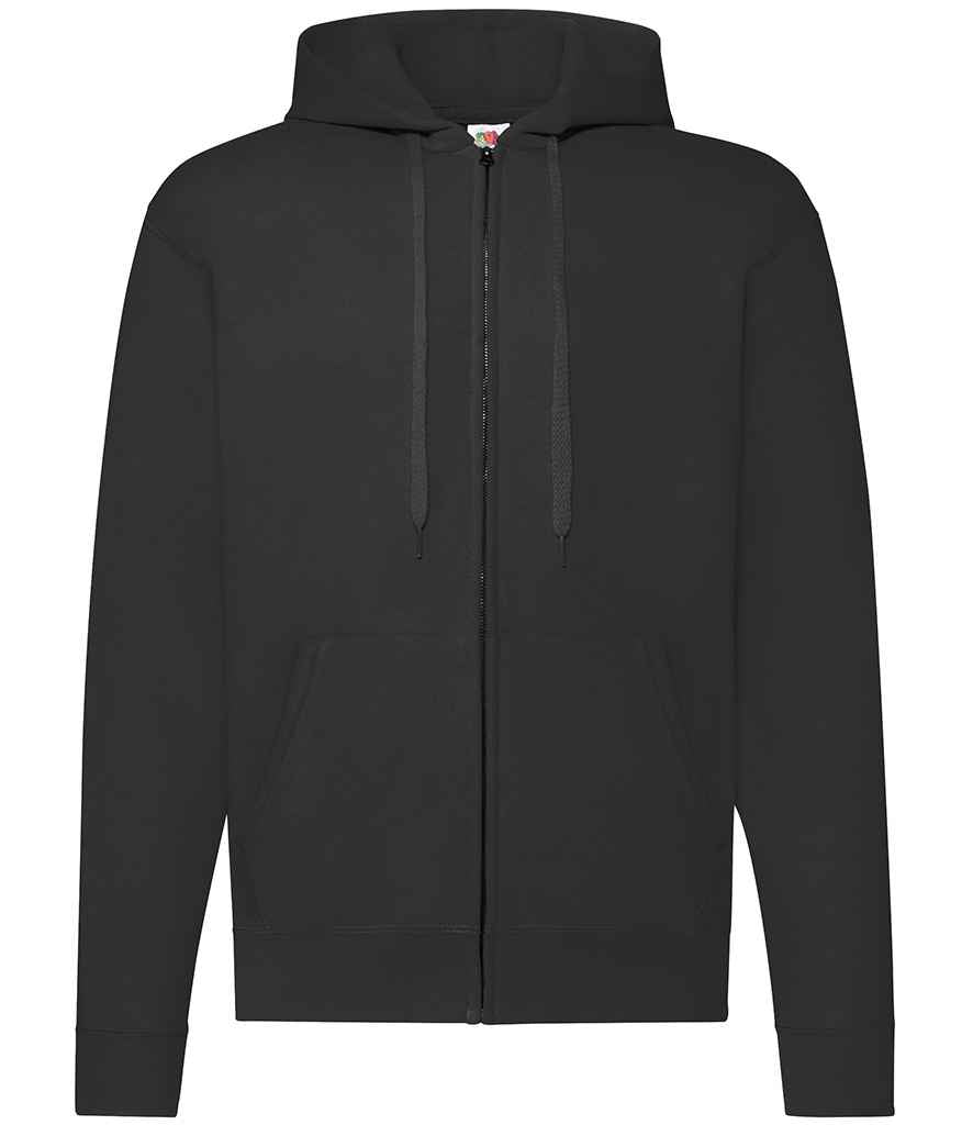 Fruit of the Loom Classic Zip Hooded Sweatshirt - Black