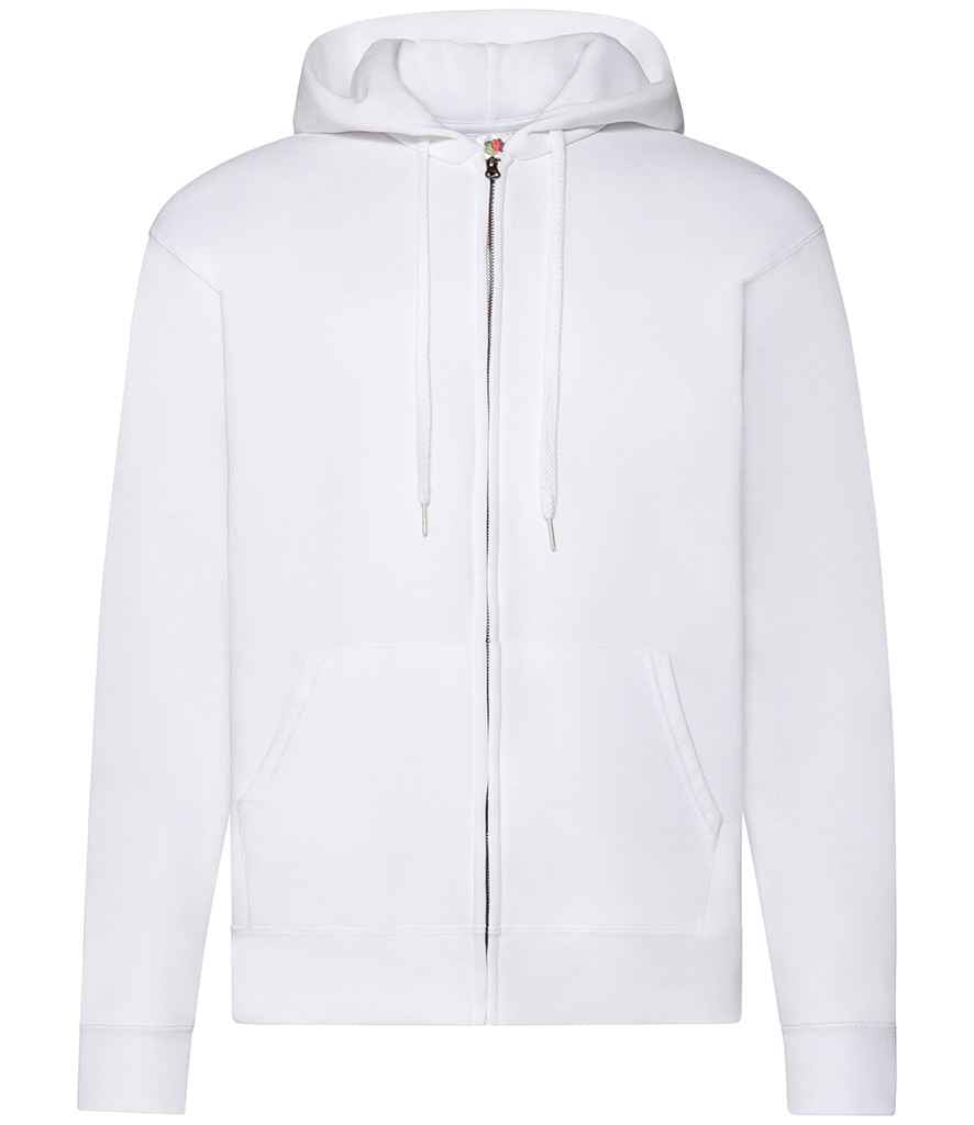 Fruit of the Loom Classic Zip Hooded Sweatshirt - Whi