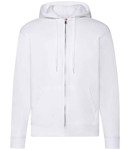 Fruit of the Loom Classic Zip Hooded Sweatshirt - Whi