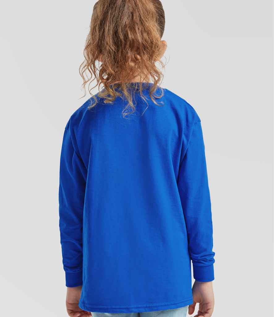 Fruit of the Loom Kids Long Sleeve Value T-Shirt - Royal