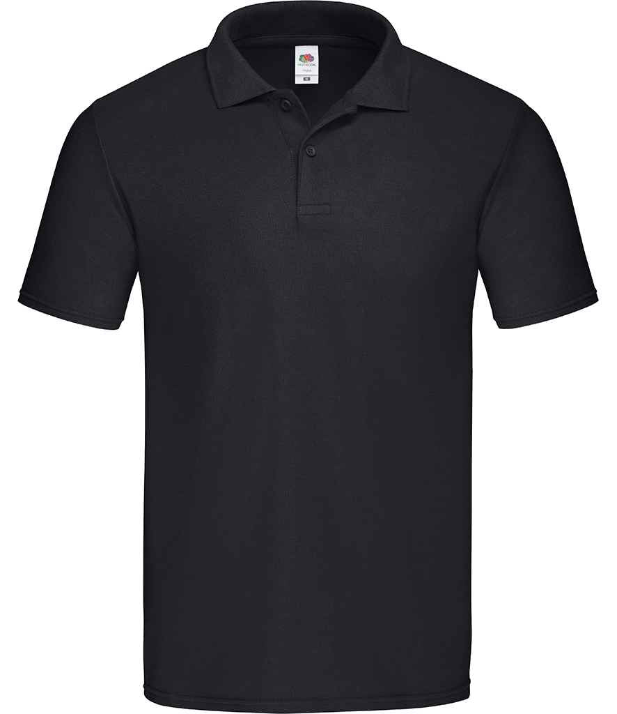 Fruit of the Loom Original Piqué Polo Shirt - Black