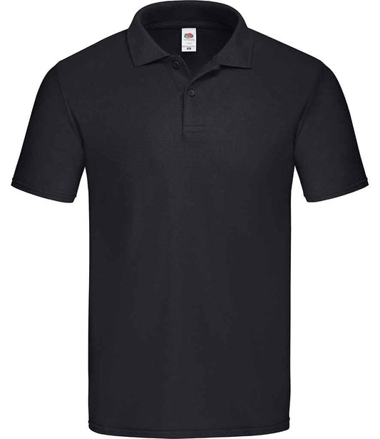 Fruit of the Loom Original Piqué Polo Shirt - Black