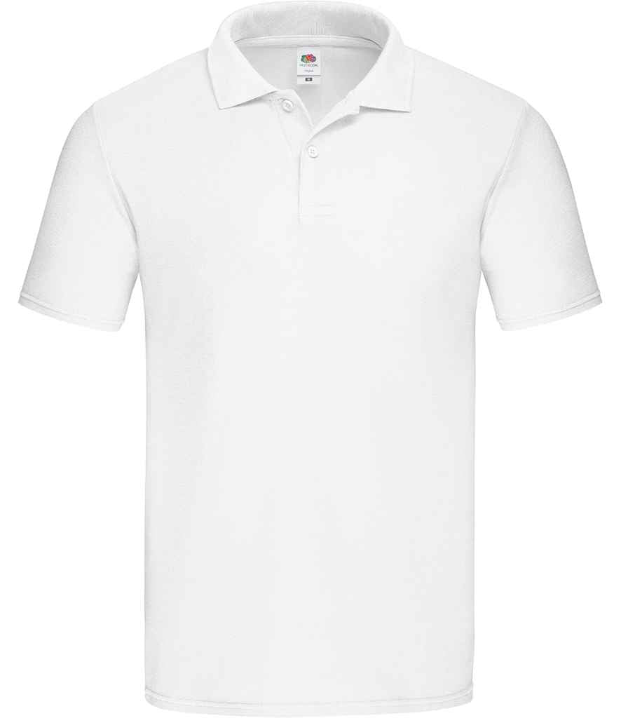 Fruit of the Loom Original Piqué Polo Shirt - Whi
