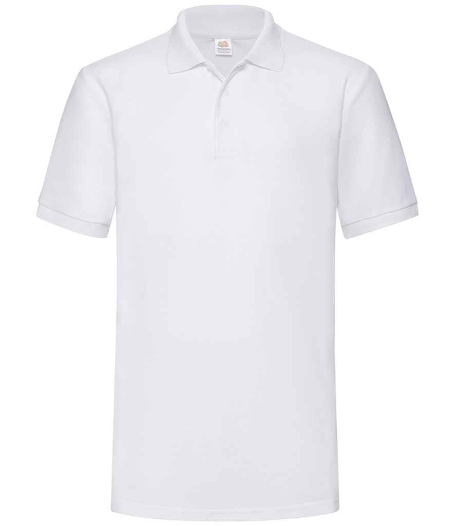 Fruit of the Loom Heavy Poly/Cotton Piqué Polo Shirt - Whi