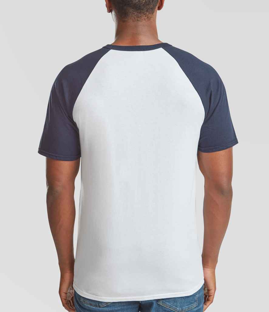 Fruit of the Loom Contrast Baseball T-Shirt - W/Dna