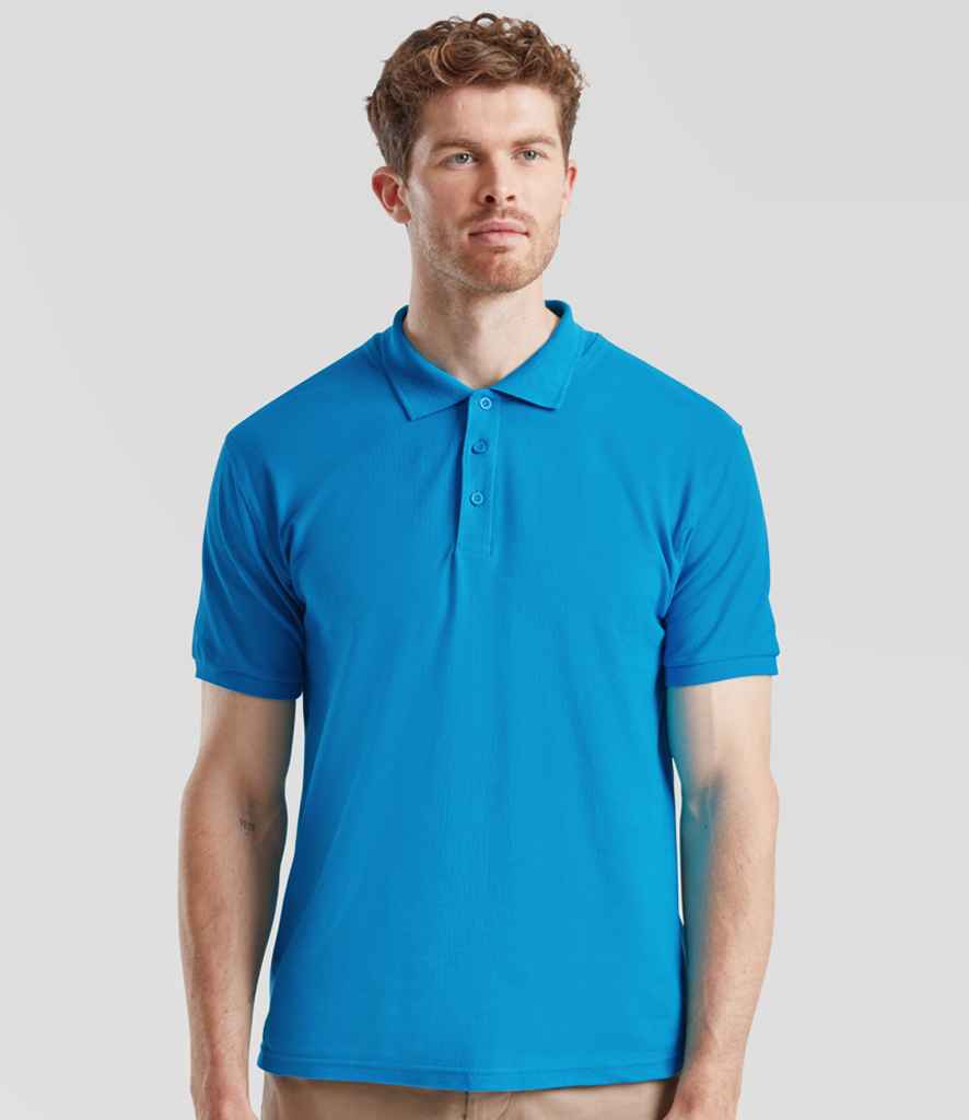 Fruit of the Loom Premium Cotton Piqué Polo Shirt - Azr