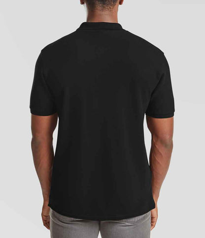 Fruit of the Loom Premium Cotton Piqué Polo Shirt - Black