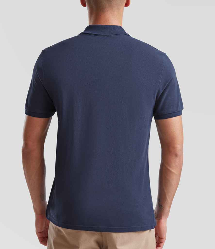 Fruit of the Loom Premium Cotton Piqué Polo Shirt - Nav