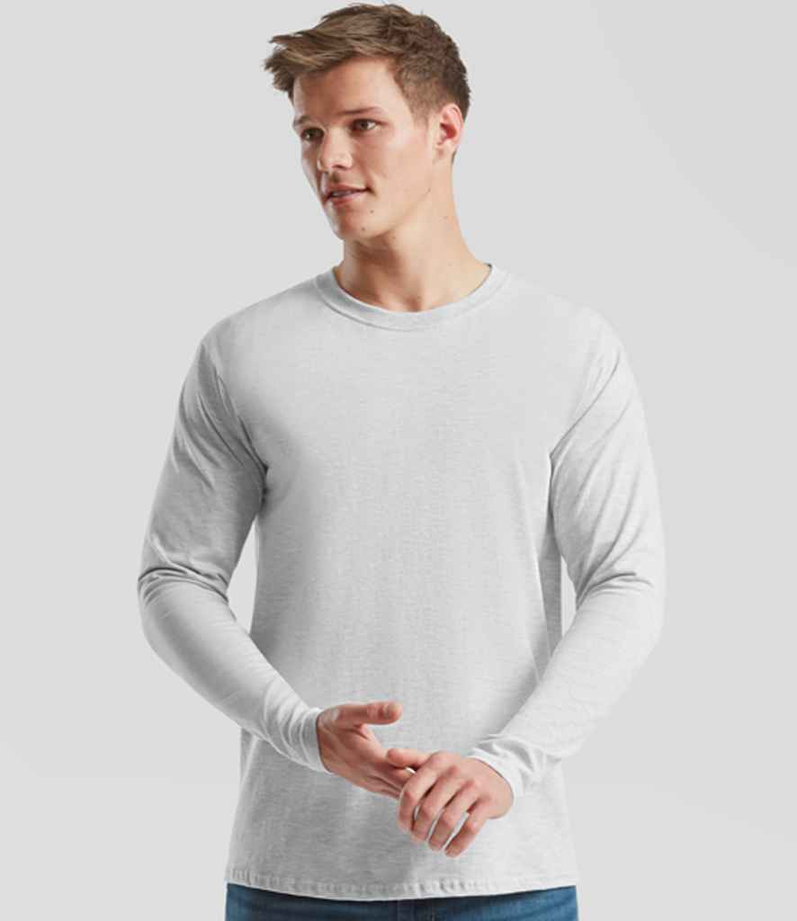 Fruit of the Loom Iconic 195 Long Sleeve T-Shirt - Hea