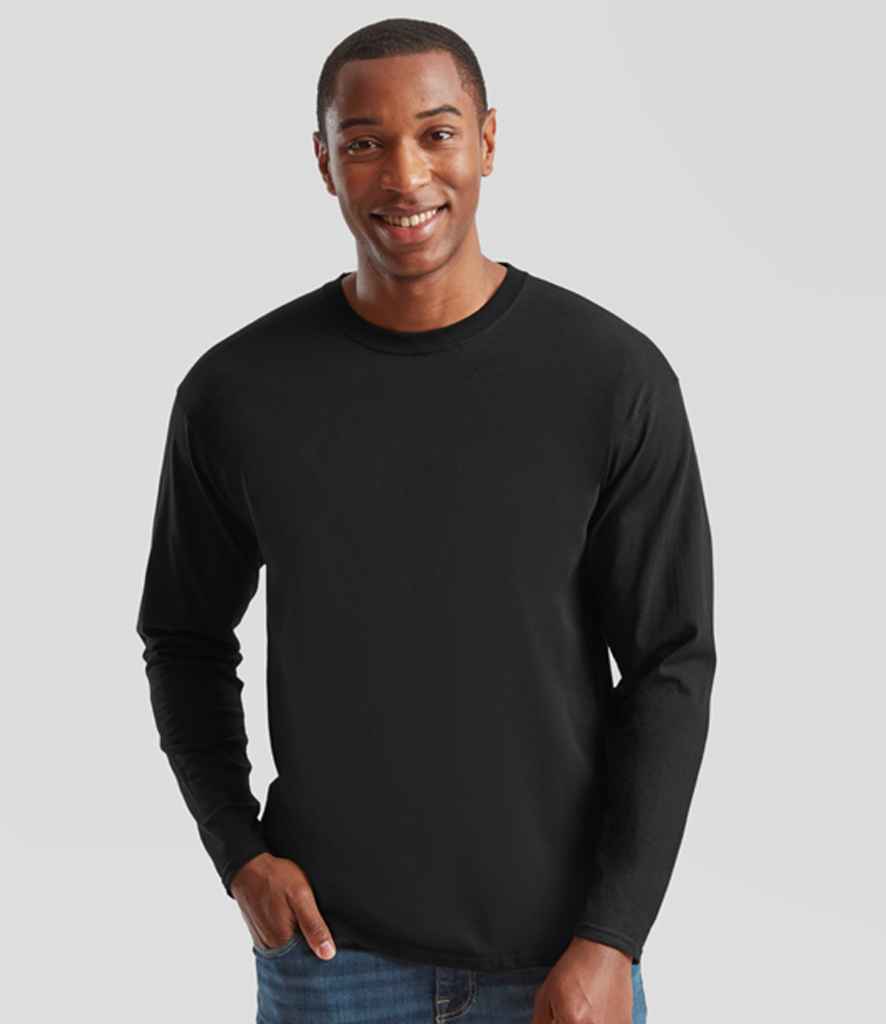 Fruit of the Loom Original Long Sleeve T-Shirt - Black